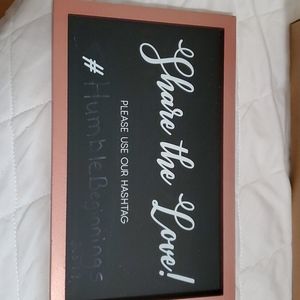 Chalkboard sign